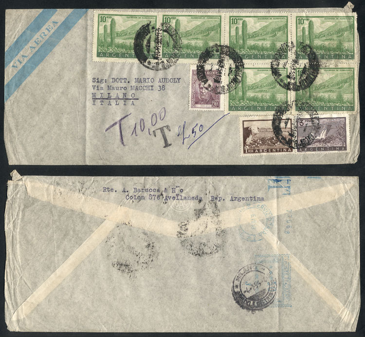 Lot 246 - Argentina postal history - Guillermo Jalil - Philatino Auction # 2419 WORLDWIDE + ARGENTINA: Special May auction Lot 246 - Argentina postal history - Guillermo Jalil - Philatino Auction # 2419 WORLDWIDE + ARGENTINA: Special May auction