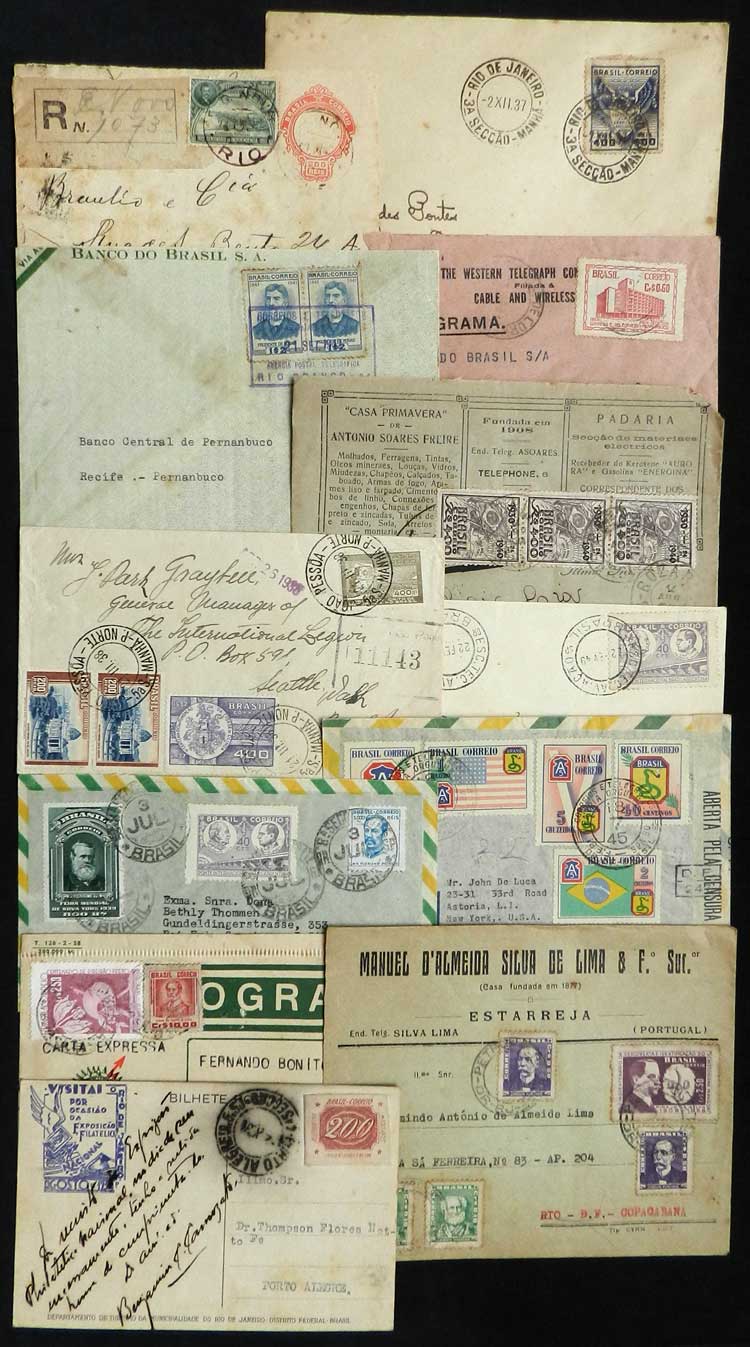 Lot 516 - brazil postal history - Guillermo Jalil - Philatino Auction # 2419 WORLDWIDE + ARGENTINA: Special May auction Lot 516 - brazil postal history - Guillermo Jalil - Philatino Auction # 2419 WORLDWIDE + ARGENTINA: Special May auction
