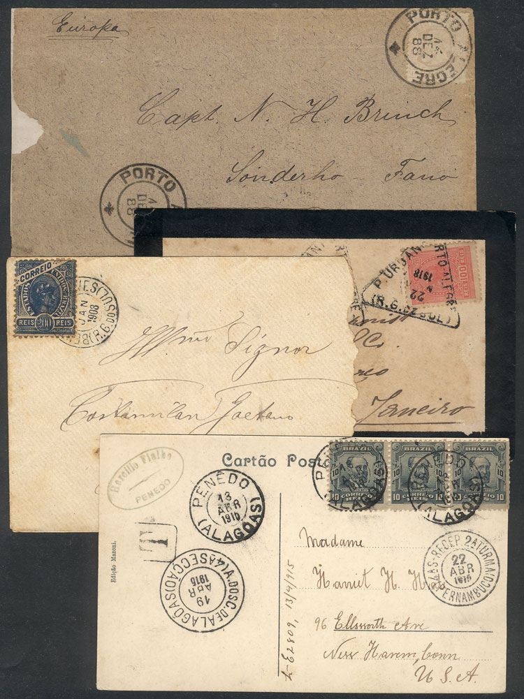 Lot 498 - brazil postal history -  Guillermo Jalil - Philatino Auction # 2419 WORLDWIDE + ARGENTINA: Special May auction