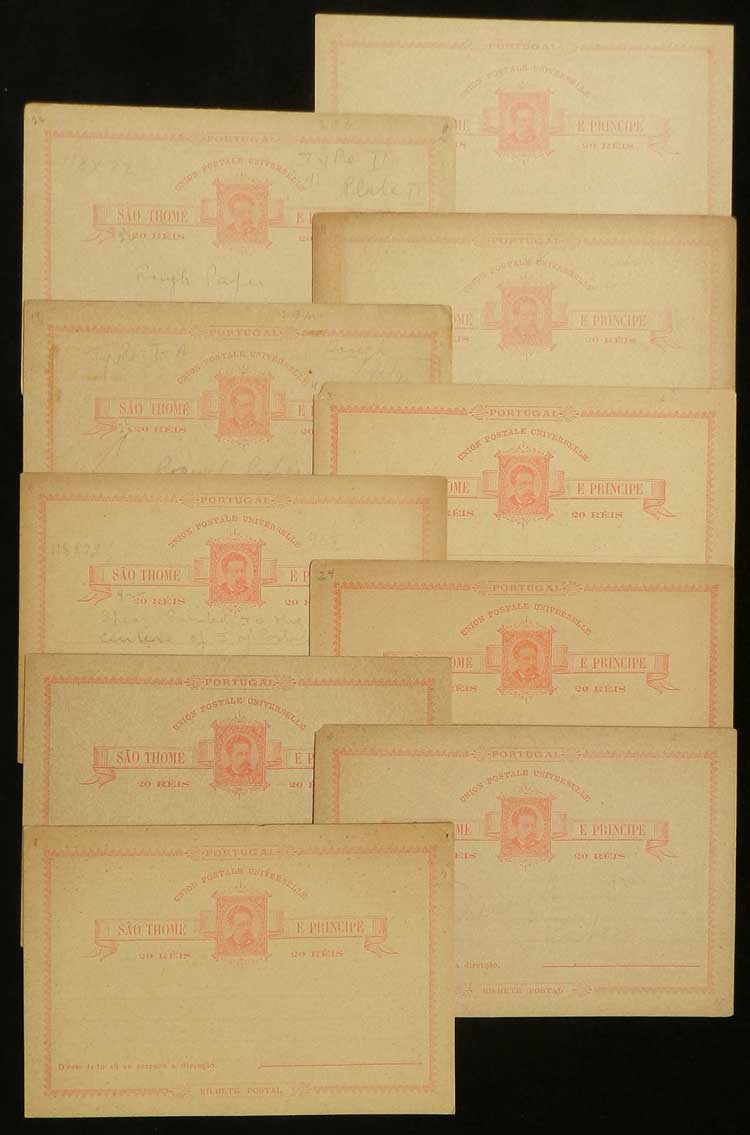 Lot 1412 - sao tome and principe Postal stationery - Guillermo Jalil - Philatino Auction # 2419 WORLDWIDE + ARGENTINA: Special May auction Lot 1412 - sao tome and principe Postal stationery - Guillermo Jalil - Philatino Auction # 2419 WORLDWIDE + ARGENTINA: Special May auction