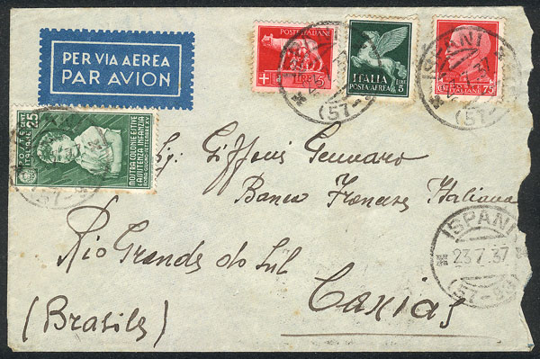 Lot 1051 - Italy postal history -  Guillermo Jalil - Philatino Auction # 2419 WORLDWIDE + ARGENTINA: Special May auction