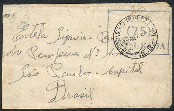 Lot 606 - brazil postal history - Guillermo Jalil - Philatino Auction # 2419 WORLDWIDE + ARGENTINA: Special May auction Lot 606 - brazil postal history - Guillermo Jalil - Philatino Auction # 2419 WORLDWIDE + ARGENTINA: Special May auction