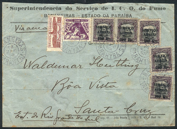 Lot 564 - brazil postal history - Guillermo Jalil - Philatino Auction # 2419 WORLDWIDE + ARGENTINA: Special May auction Lot 564 - brazil postal history - Guillermo Jalil - Philatino Auction # 2419 WORLDWIDE + ARGENTINA: Special May auction
