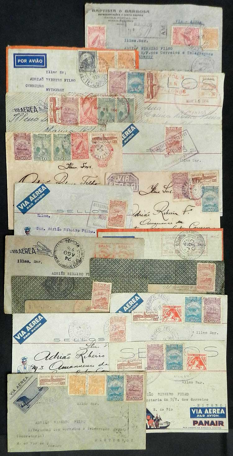 Lot 548 - brazil postal history -  Guillermo Jalil - Philatino Auction # 2419 WORLDWIDE + ARGENTINA: Special May auction