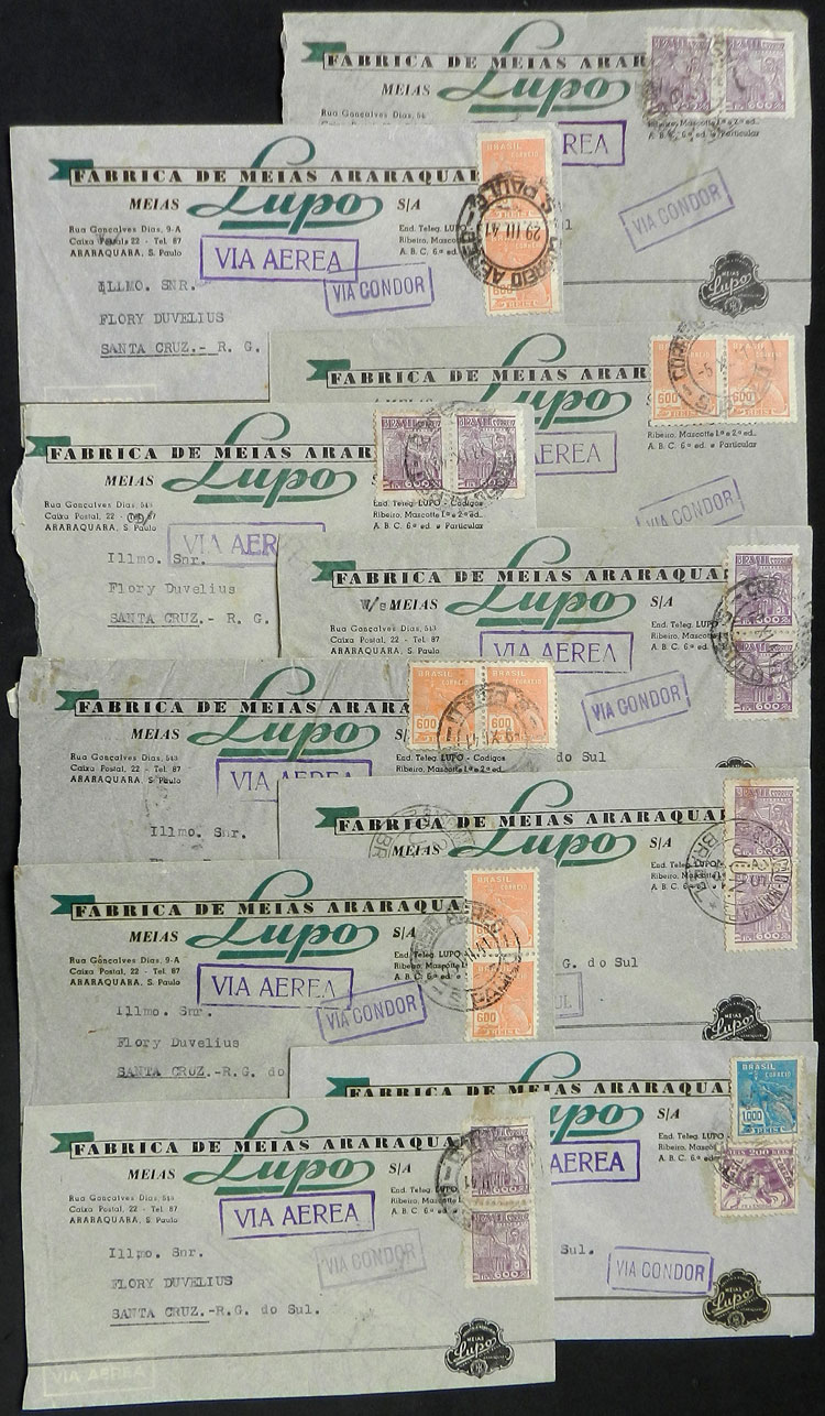 Lot 597 - brazil postal history -  Guillermo Jalil - Philatino Auction # 2419 WORLDWIDE + ARGENTINA: Special May auction