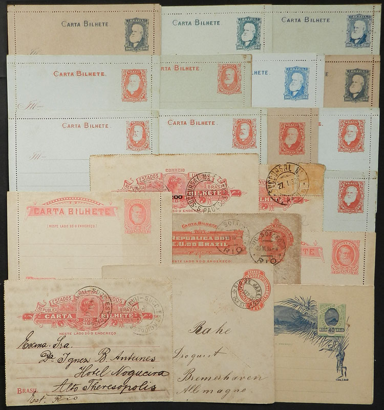 Lot 490 - brazil Postal stationery - Guillermo Jalil - Philatino Auction # 2419 WORLDWIDE + ARGENTINA: Special May auction Lot 490 - brazil Postal stationery - Guillermo Jalil - Philatino Auction # 2419 WORLDWIDE + ARGENTINA: Special May auction