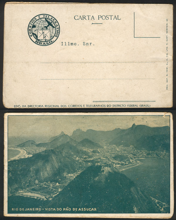 Lot 651 - brazil postcards - Guillermo Jalil - Philatino Auction # 2419 WORLDWIDE + ARGENTINA: Special May auction Lot 651 - brazil postcards - Guillermo Jalil - Philatino Auction # 2419 WORLDWIDE + ARGENTINA: Special May auction