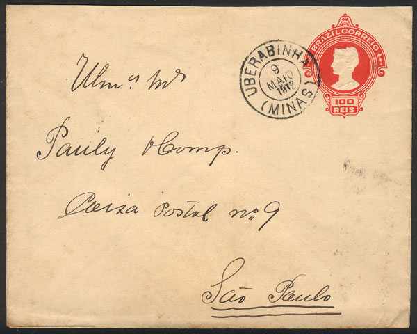 Lot 509 - brazil postal history - Guillermo Jalil - Philatino Auction # 2419 WORLDWIDE + ARGENTINA: Special May auction Lot 509 - brazil postal history - Guillermo Jalil - Philatino Auction # 2419 WORLDWIDE + ARGENTINA: Special May auction