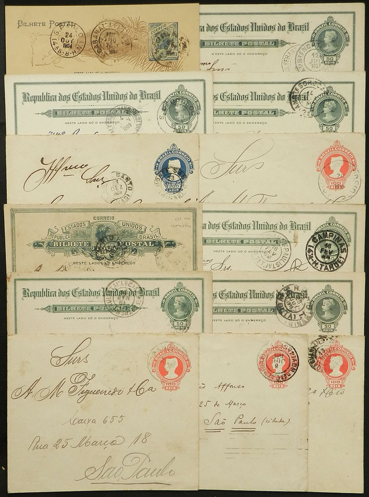 Lot 505 - brazil postal history - Guillermo Jalil - Philatino Auction # 2419 WORLDWIDE + ARGENTINA: Special May auction Lot 505 - brazil postal history - Guillermo Jalil - Philatino Auction # 2419 WORLDWIDE + ARGENTINA: Special May auction