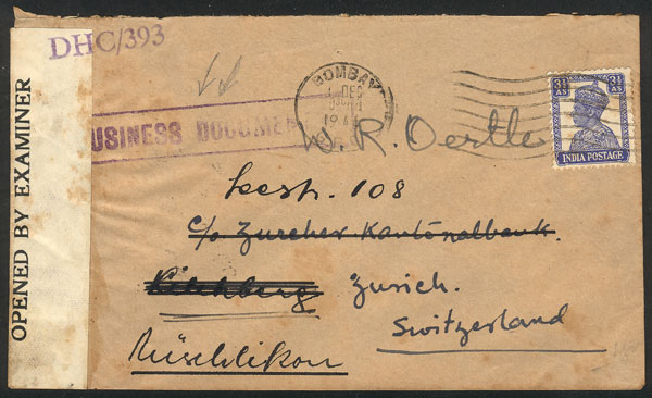 Lot 996 - british india postal history - Guillermo Jalil - Philatino Auction # 2419 WORLDWIDE + ARGENTINA: Special May auction Lot 996 - british india postal history - Guillermo Jalil - Philatino Auction # 2419 WORLDWIDE + ARGENTINA: Special May auction