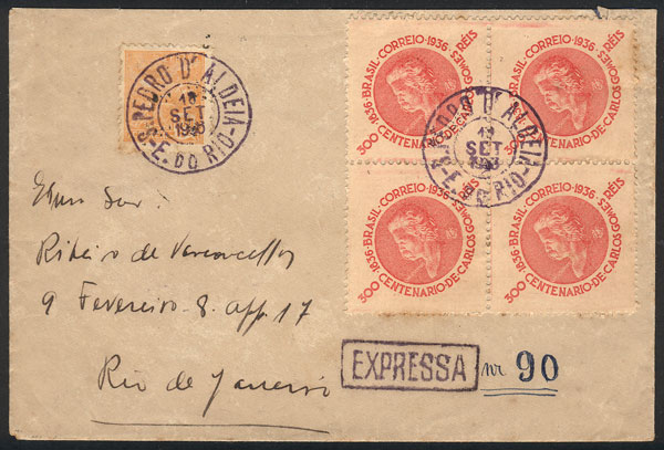Lot 579 - brazil postal history -  Guillermo Jalil - Philatino Auction # 2419 WORLDWIDE + ARGENTINA: Special May auction