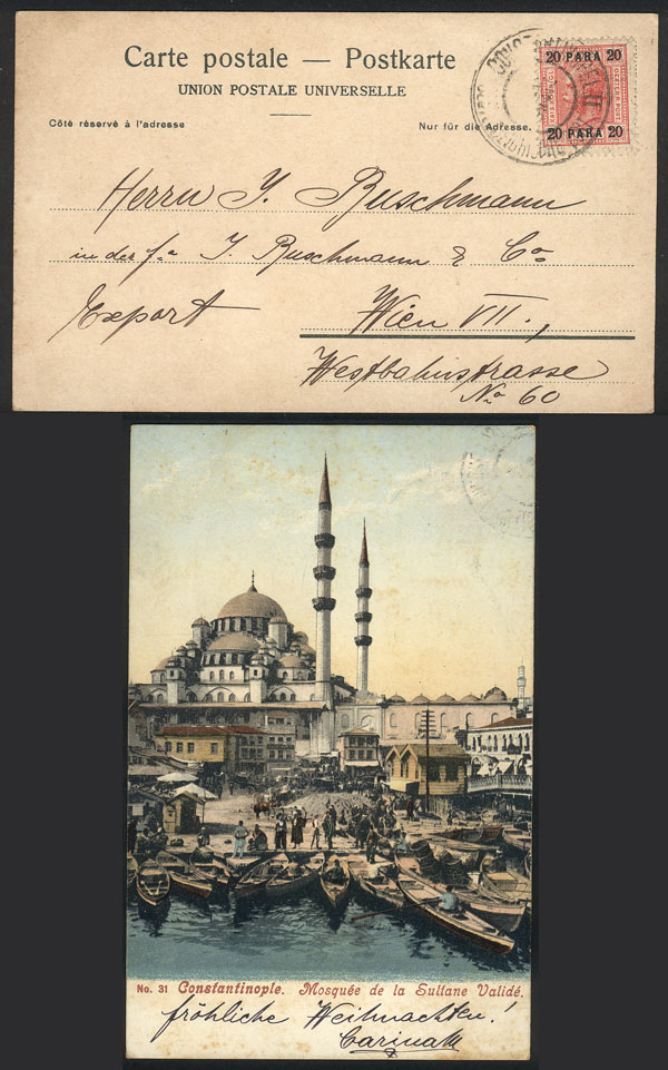 Lot 1496 - Turkey postal history -  Guillermo Jalil - Philatino Auction # 2419 WORLDWIDE + ARGENTINA: Special May auction