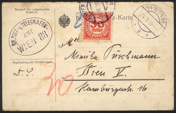 Lot 388 - Austria postal history -  Guillermo Jalil - Philatino Auction # 2419 WORLDWIDE + ARGENTINA: Special May auction