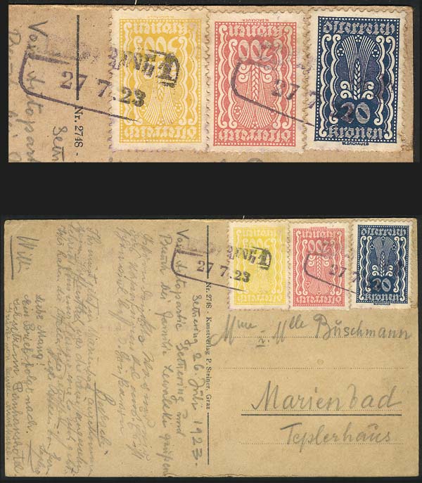 Lot 391 - Austria postal history -  Guillermo Jalil - Philatino Auction # 2419 WORLDWIDE + ARGENTINA: Special May auction