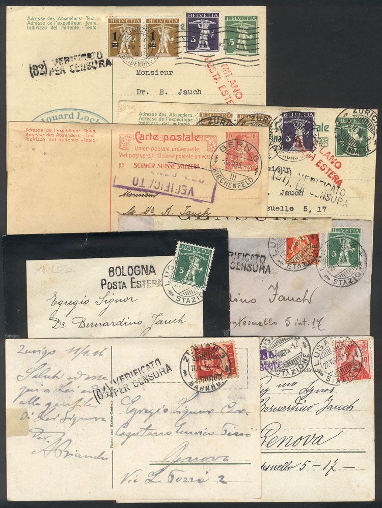 Lot 1451 - Switzerland postal history -  Guillermo Jalil - Philatino Auction # 2419 WORLDWIDE + ARGENTINA: Special May auction