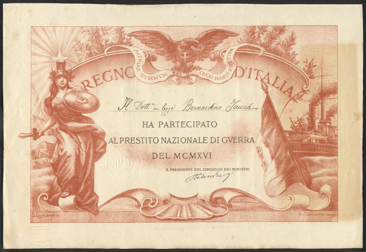 Lot 1116 - Italy other items - Guillermo Jalil - Philatino Auction # 2419 WORLDWIDE + ARGENTINA: Special May auction Lot 1116 - Italy other items - Guillermo Jalil - Philatino Auction # 2419 WORLDWIDE + ARGENTINA: Special May auction