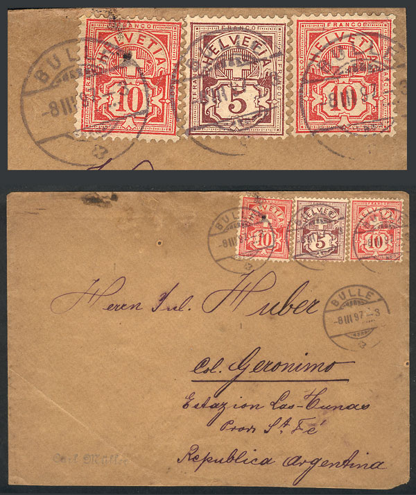 Lot 1448 - Switzerland postal history -  Guillermo Jalil - Philatino Auction # 2419 WORLDWIDE + ARGENTINA: Special May auction