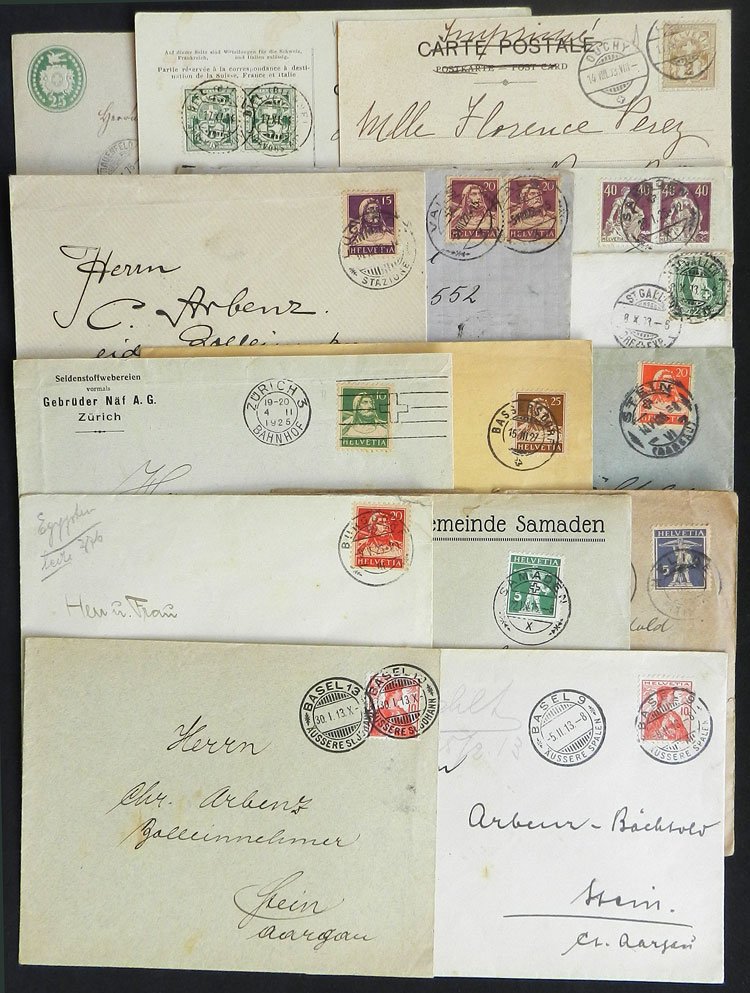 Lot 1447 - Switzerland postal history -  Guillermo Jalil - Philatino Auction # 2419 WORLDWIDE + ARGENTINA: Special May auction