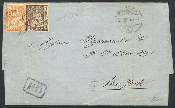Lot 1446 - Switzerland postal history -  Guillermo Jalil - Philatino Auction # 2419 WORLDWIDE + ARGENTINA: Special May auction