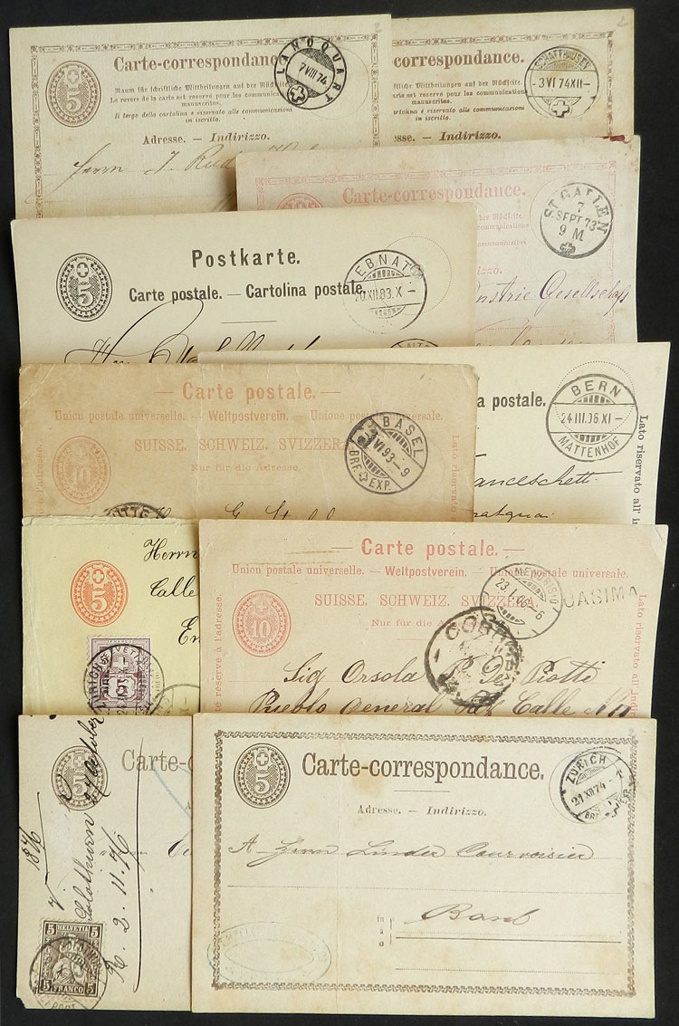 Lot 1444 - Switzerland postal history -  Guillermo Jalil - Philatino Auction # 2419 WORLDWIDE + ARGENTINA: Special May auction