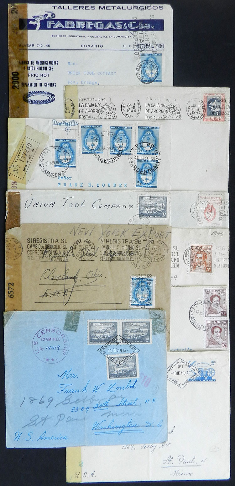 Lot 236 - Argentina postal history - Guillermo Jalil - Philatino Auction # 2419 WORLDWIDE + ARGENTINA: Special May auction Lot 236 - Argentina postal history - Guillermo Jalil - Philatino Auction # 2419 WORLDWIDE + ARGENTINA: Special May auction