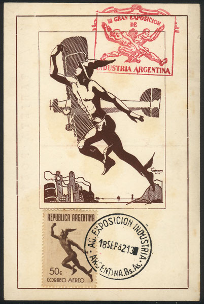 Lot 144 - Argentina airmail -  Guillermo Jalil - Philatino Auction # 2420 ARGENTINA: Special June auction