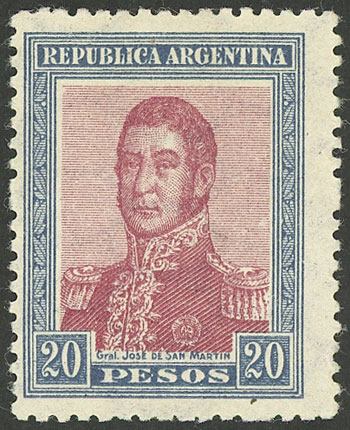 Lot 95 - Argentina general issues -  Guillermo Jalil - Philatino Auction # 2420 ARGENTINA: Special June auction