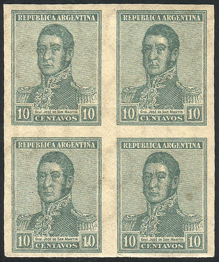 Lot 94 - Argentina general issues -  Guillermo Jalil - Philatino Auction # 2420 ARGENTINA: Special June auction