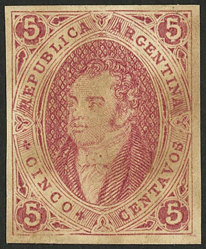 Lot 53 - Argentina RIVADAVIAS - PROOFS -  Guillermo Jalil - Philatino Auction # 2420 ARGENTINA: Special June auction