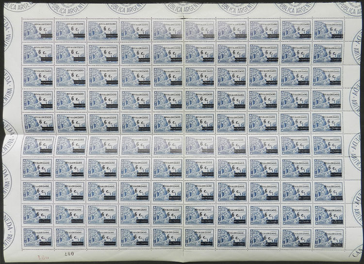 Lot 133 - Argentina general issues -  Guillermo Jalil - Philatino Auction # 2420 ARGENTINA: Special June auction