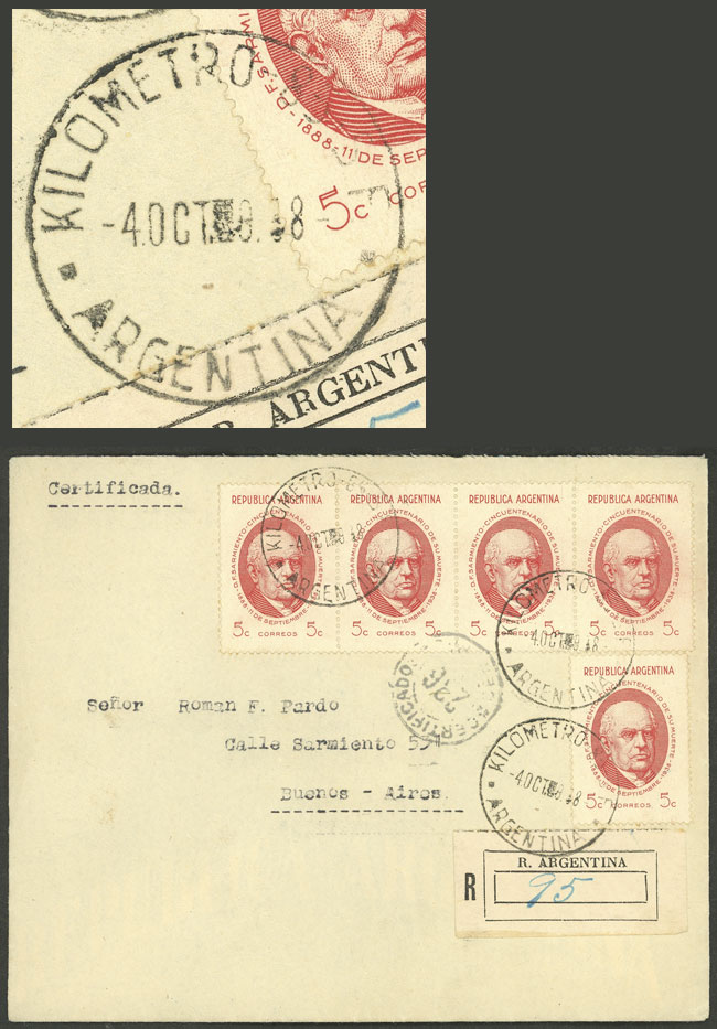 Lot 187 - Argentina postal history -  Guillermo Jalil - Philatino Auction # 2420 ARGENTINA: Special June auction