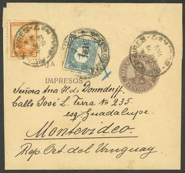 Lot 181 - Argentina postal history -  Guillermo Jalil - Philatino Auction # 2420 ARGENTINA: Special June auction