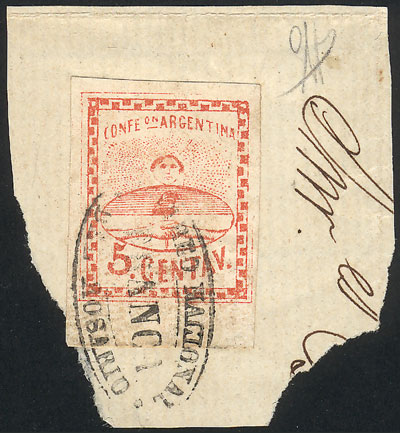 Lot 13 - Argentina confederation - Guillermo Jalil - Philatino Auction # 2420 ARGENTINA: Special June auction Lot 13 - Argentina confederation - Guillermo Jalil - Philatino Auction # 2420 ARGENTINA: Special June auction