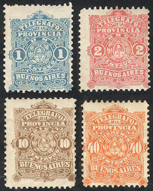 Lot 173 - Argentina telegraph stamps -  Guillermo Jalil - Philatino Auction # 2420 ARGENTINA: Special June auction