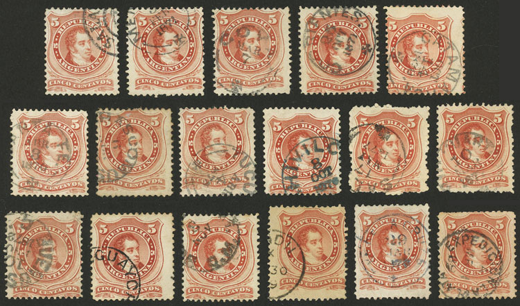 Lot 107 - Argentina general issues - Guillermo Jalil - Philatino Auction # 2421 ARGENTINA: Special June auction - second part Lot 107 - Argentina general issues - Guillermo Jalil - Philatino Auction # 2421 ARGENTINA: Special June auction - second part