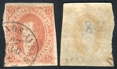 Lot 70 - Argentina rivadavias -  Guillermo Jalil - Philatino Auction # 2421 ARGENTINA: Special June auction - second part