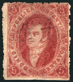 Lot 68 - Argentina rivadavias -  Guillermo Jalil - Philatino Auction # 2421 ARGENTINA: Special June auction - second part