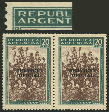 Lot 1292 - Argentina official stamps -  Guillermo Jalil - Philatino Auction # 2422 ARGENTINA: Great general auction with very low starts!