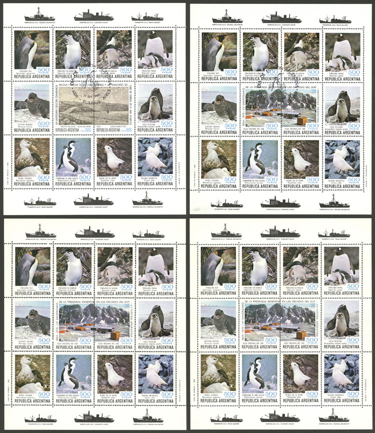 Lot 1140 - Argentina souvenir sheets -  Guillermo Jalil - Philatino Auction # 2422 ARGENTINA: Great general auction with very low starts!