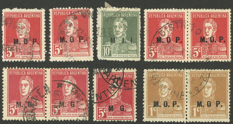 Lot 1295 - Argentina official stamps -  Guillermo Jalil - Philatino Auction # 2422 ARGENTINA: Great general auction with very low starts!