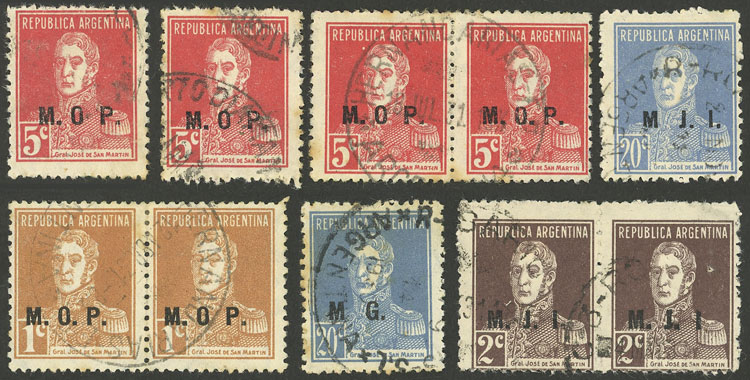 Lot 1294 - Argentina official stamps -  Guillermo Jalil - Philatino Auction # 2422 ARGENTINA: Great general auction with very low starts!