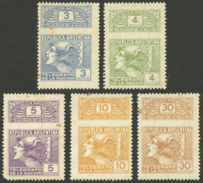 Lot 1305 - Argentina telegraph stamps - Guillermo Jalil - Philatino Auction # 2422 ARGENTINA: Great general auction with very low starts! Lot 1305 - Argentina telegraph stamps - Guillermo Jalil - Philatino Auction # 2422 ARGENTINA: Great general auction with very low starts!