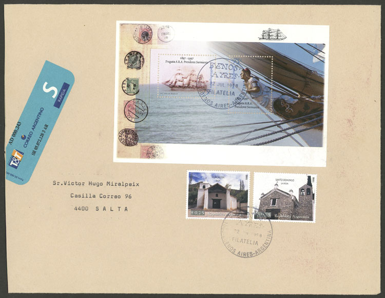 Lot 1165 - Argentina souvenir sheets - Guillermo Jalil - Philatino Auction # 2422 ARGENTINA: Great general auction with very low starts! Lot 1165 - Argentina souvenir sheets - Guillermo Jalil - Philatino Auction # 2422 ARGENTINA: Great general auction with very low starts!