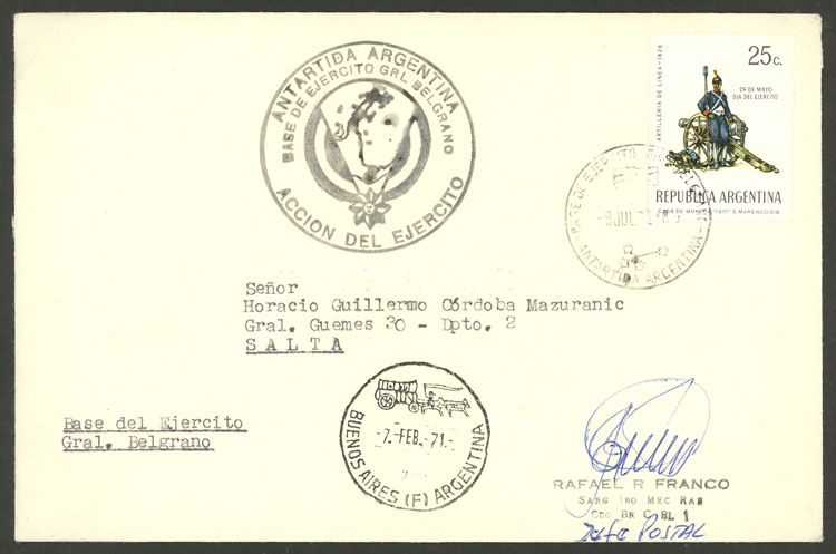 Lot 9 - argentine antarctica postal history - Guillermo Jalil - Philatino Auction # 2422 ARGENTINA: Great general auction with very low starts! Lot 9 - argentine antarctica postal history - Guillermo Jalil - Philatino Auction # 2422 ARGENTINA: Great general auction with very low starts!
