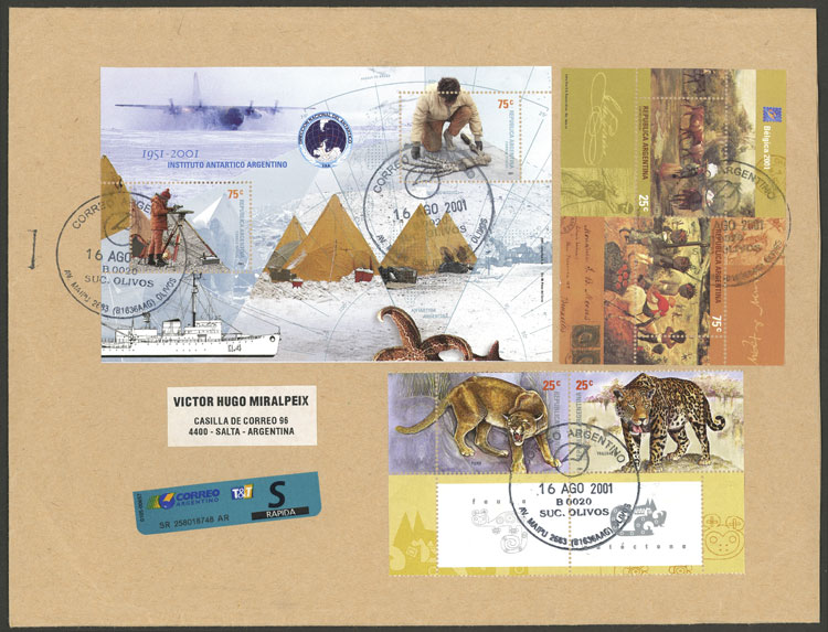 Lot 1177 - Argentina souvenir sheets -  Guillermo Jalil - Philatino Auction # 2422 ARGENTINA: Great general auction with very low starts!