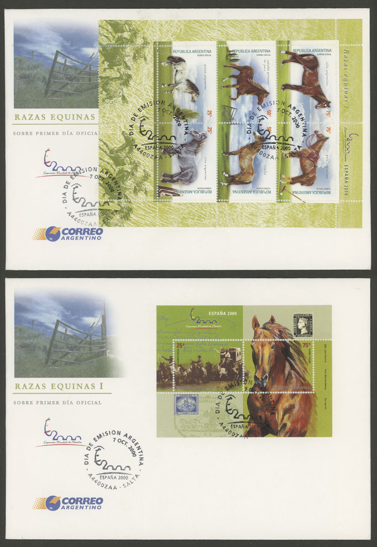 Lot 1175 - Argentina souvenir sheets - Guillermo Jalil - Philatino Auction # 2422 ARGENTINA: Great general auction with very low starts! Lot 1175 - Argentina souvenir sheets - Guillermo Jalil - Philatino Auction # 2422 ARGENTINA: Great general auction with very low starts!