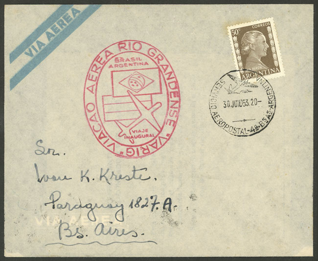 Lot 1603 - Argentina postal history - Guillermo Jalil - Philatino Auction # 2422 ARGENTINA: Great general auction with very low starts! Lot 1603 - Argentina postal history - Guillermo Jalil - Philatino Auction # 2422 ARGENTINA: Great general auction with very low starts!
