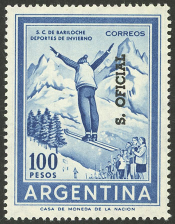 Lot 1287 - Argentina official stamps -  Guillermo Jalil - Philatino Auction # 2422 ARGENTINA: Great general auction with very low starts!