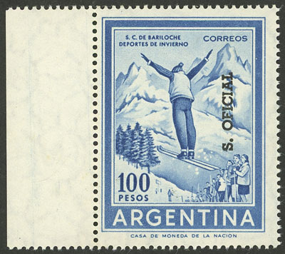 Lot 1288 - Argentina official stamps -  Guillermo Jalil - Philatino Auction # 2422 ARGENTINA: Great general auction with very low starts!