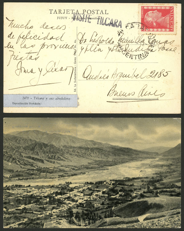 Lot 1601 - Argentina postal history - Guillermo Jalil - Philatino Auction # 2422 ARGENTINA: Great general auction with very low starts! Lot 1601 - Argentina postal history - Guillermo Jalil - Philatino Auction # 2422 ARGENTINA: Great general auction with very low starts!